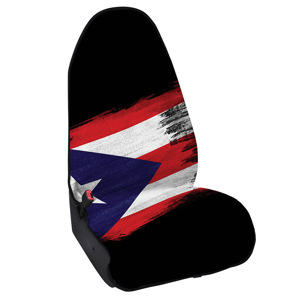 Flag Of Puerto Rico Print Waterproof Car Seat Cover