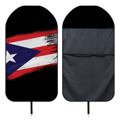 Flag Of Puerto Rico Print Waterproof Car Seat Cover
