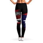Flag Of Puerto Rico Print Women's Leggings