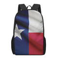Flag Of Texas Print 17 Inch Backpack