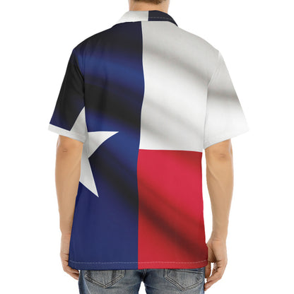 Flag Of Texas Print Aloha Shirt