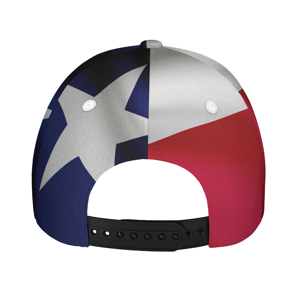 Flag Of Texas Print Baseball Cap