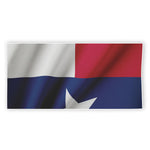 Flag Of Texas Print Beach Towel