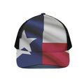 Flag Of Texas Print Black Mesh Trucker Hat
