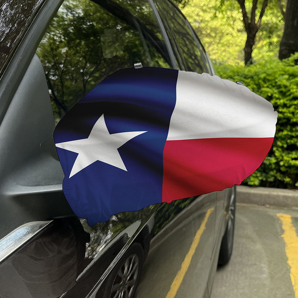 Flag Of Texas Print Car Side Mirror Covers