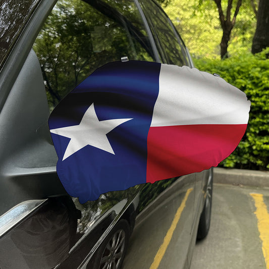 Flag Of Texas Print Car Side Mirror Covers