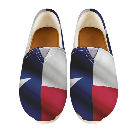 Flag Of Texas Print Casual Shoes