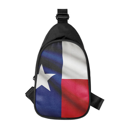 Flag Of Texas Print Chest Bag