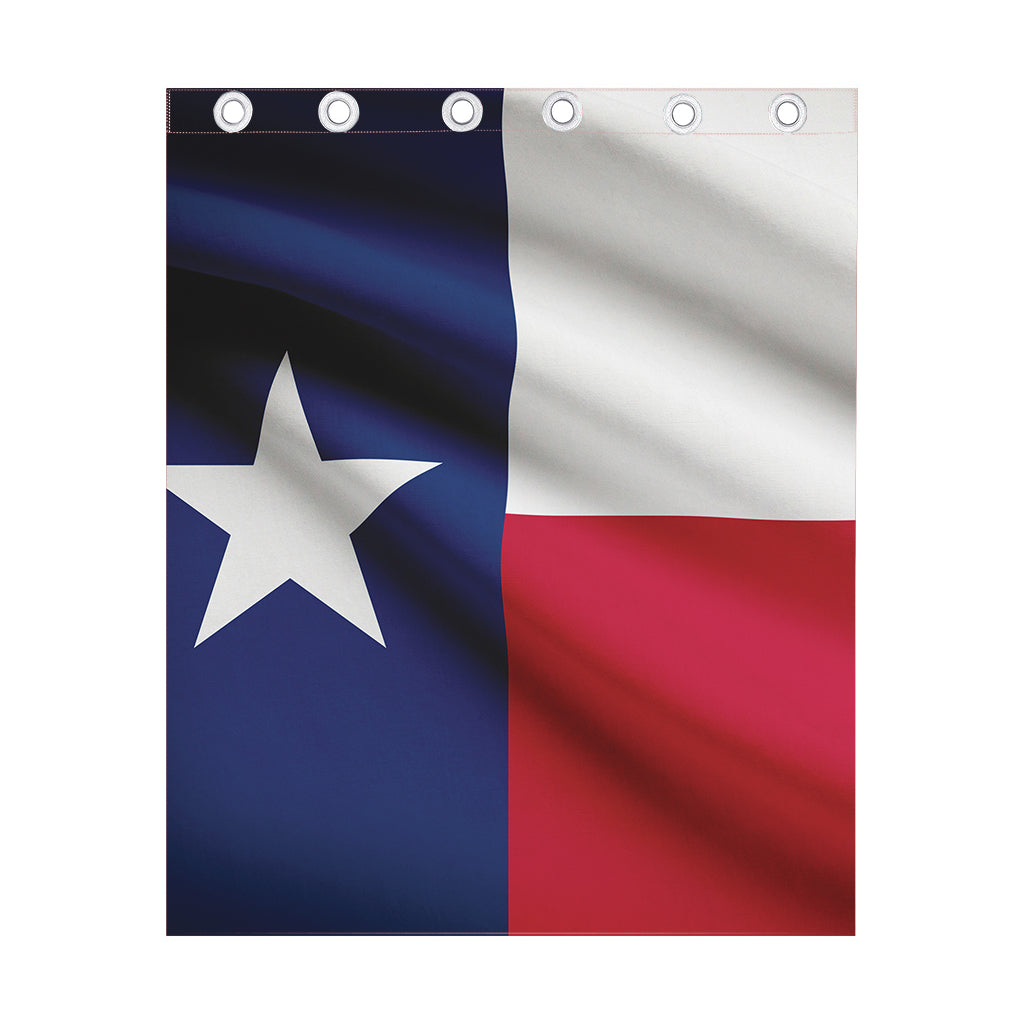 Flag Of Texas Print Curtain