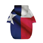 Flag Of Texas Print Dog Zip Up Hoodie