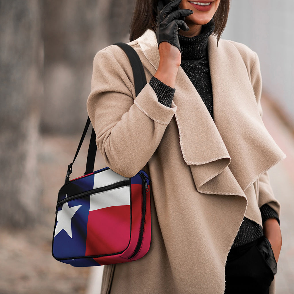Flag Of Texas Print Double Strap Bible Bag
