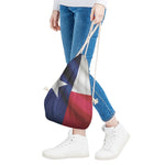 Flag Of Texas Print Drawstring Bag