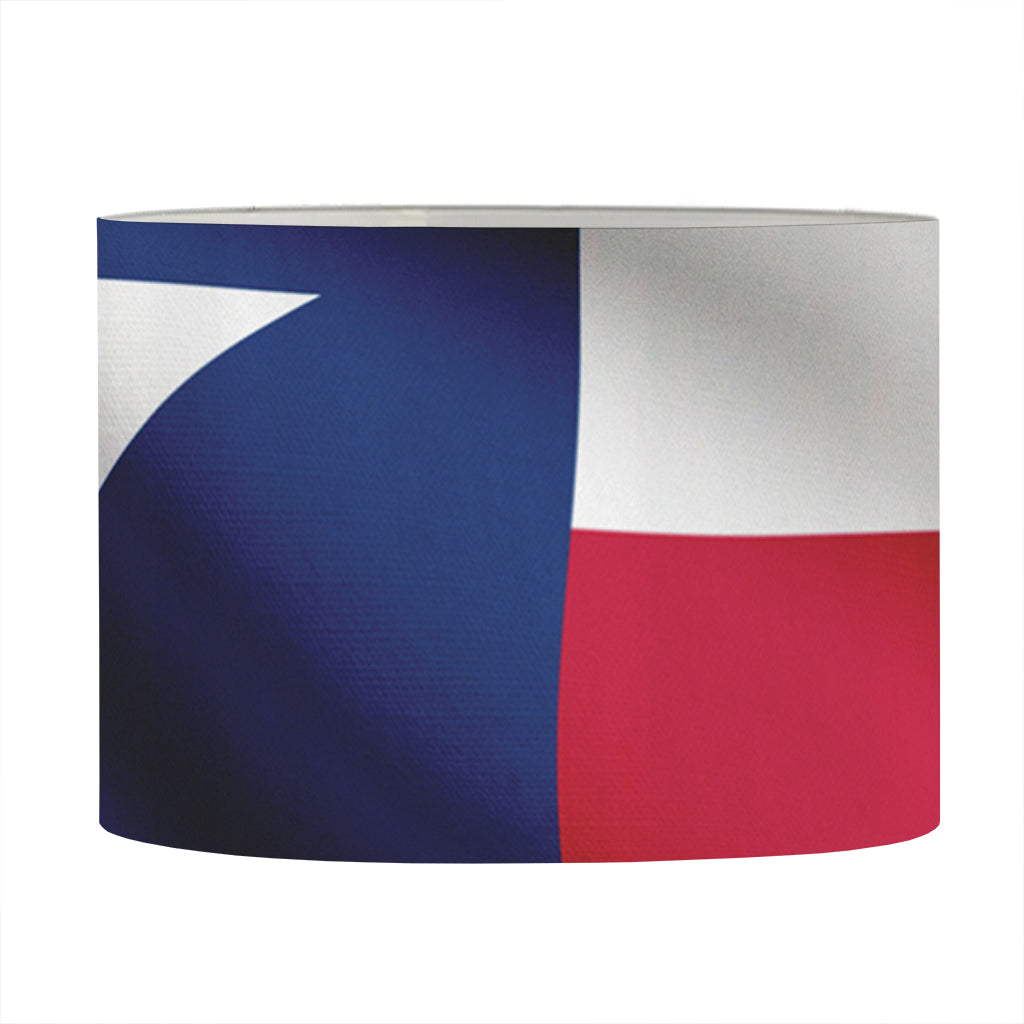 Flag Of Texas Print Drum Lamp Shade