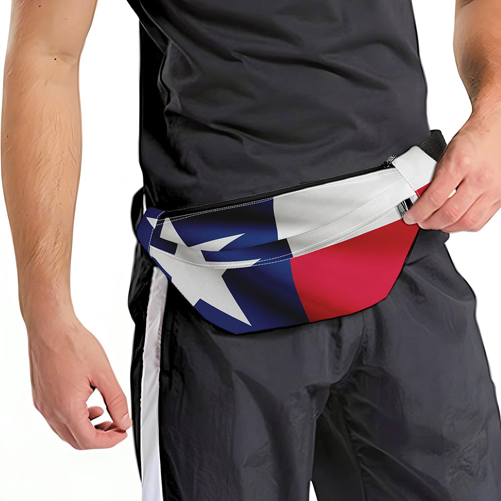 Flag Of Texas Print Fanny Pack