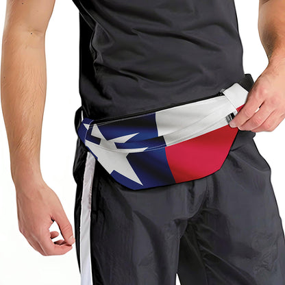 Flag Of Texas Print Fanny Pack