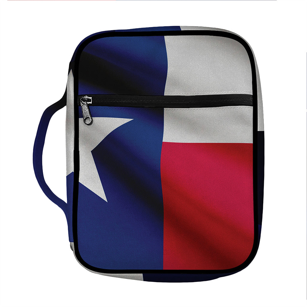Flag Of Texas Print Front Pocket Bible Bag