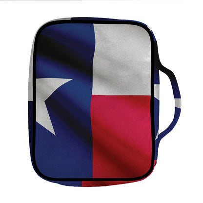 Flag Of Texas Print Front Pocket Bible Bag