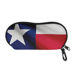 Flag Of Texas Print Glasses Case