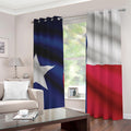 Flag Of Texas Print Grommet Curtains