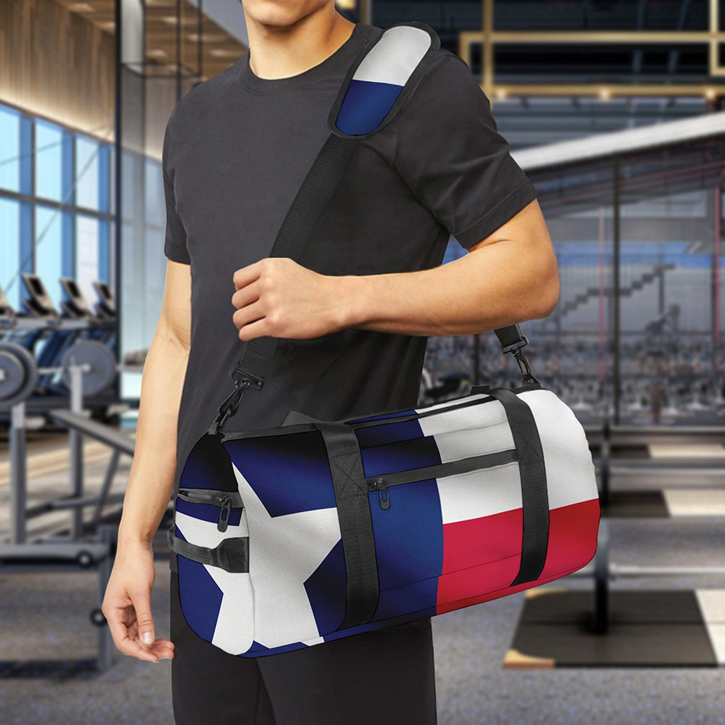 Flag Of Texas Print Gym Bag