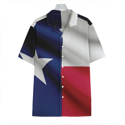 Flag Of Texas Print Hawaiian Shirt
