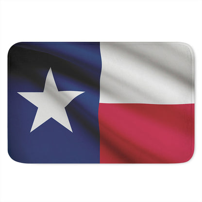Flag Of Texas Print Indoor Door Mat