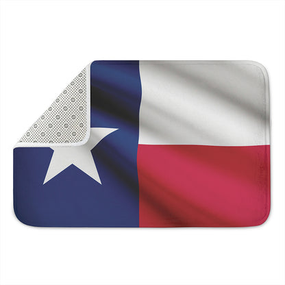 Flag Of Texas Print Indoor Door Mat