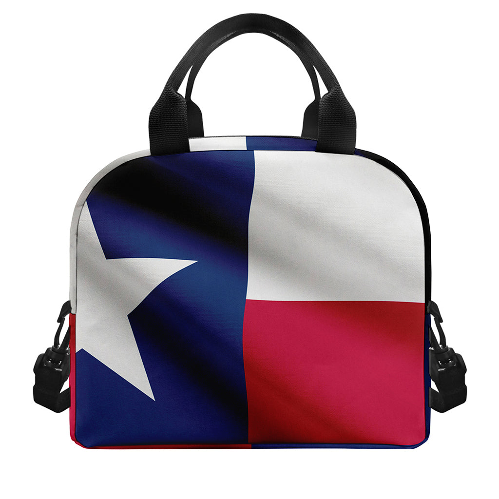 Flag Of Texas Print Insulated Lunch Bag