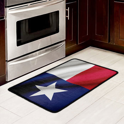 Flag Of Texas Print Kitchen Mat