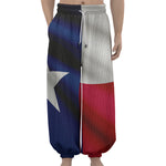 Flag Of Texas Print Lantern Pants