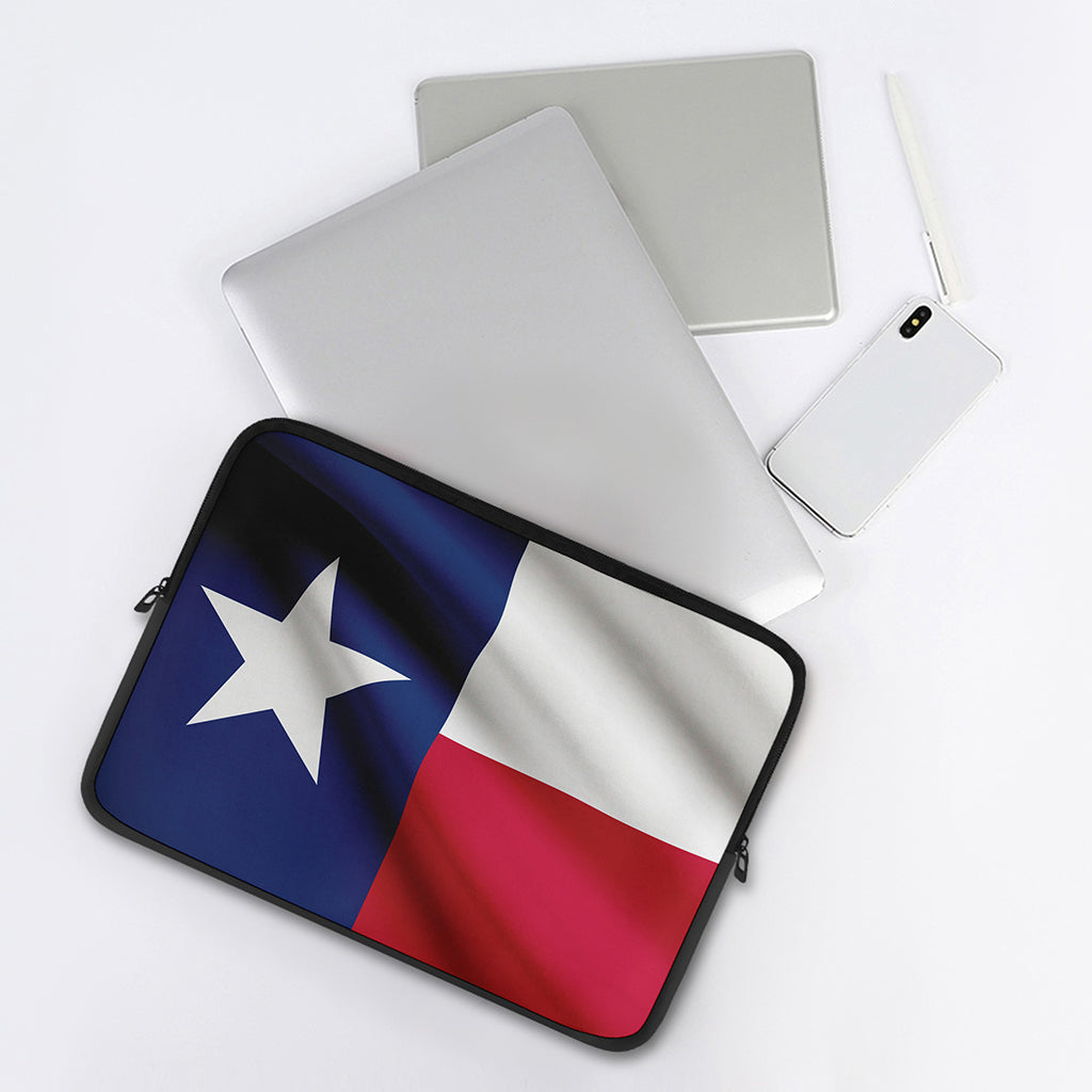 Flag Of Texas Print Laptop Sleeve