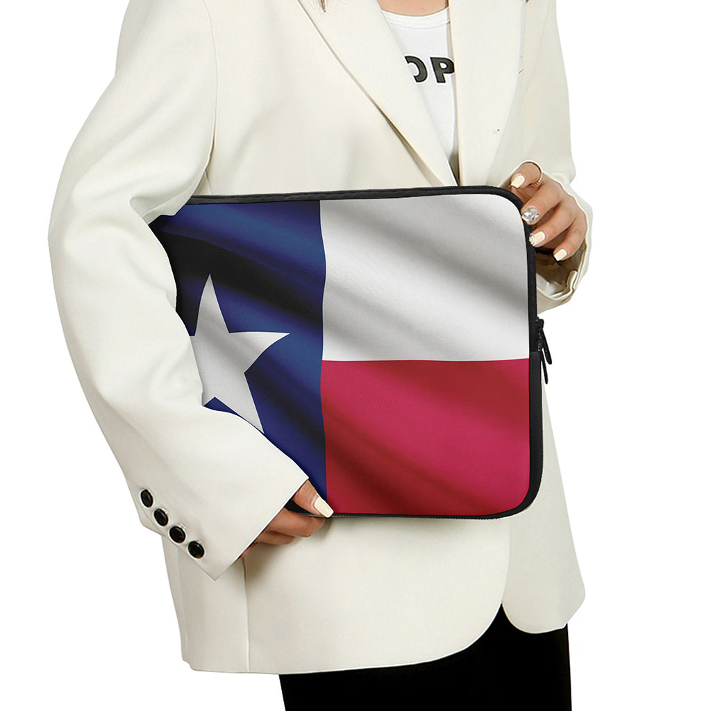 Flag Of Texas Print Laptop Sleeve