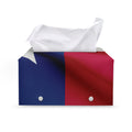 Flag Of Texas Print Leather Tissue Box Cover