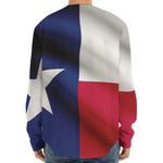 Flag Of Texas Print Long Sleeve Baseball Jersey