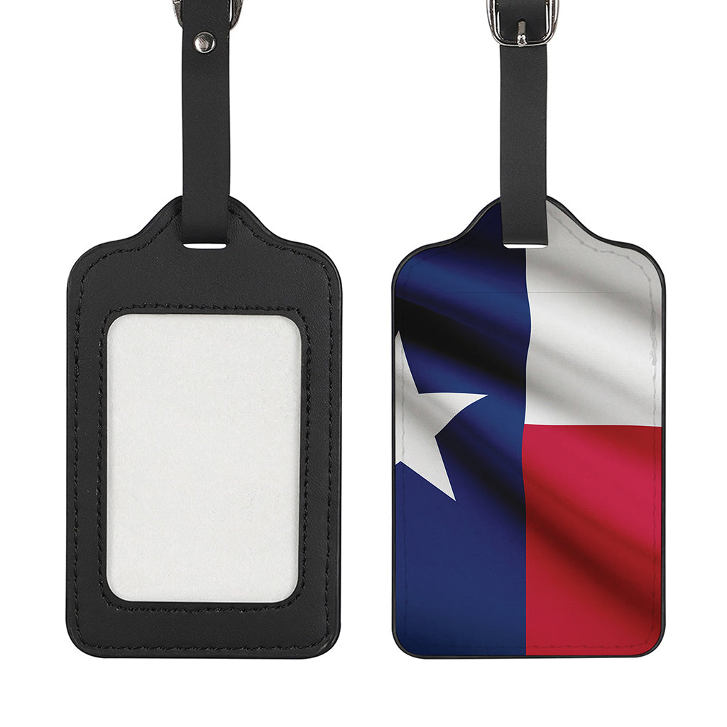 Flag Of Texas Print Luggage Tag