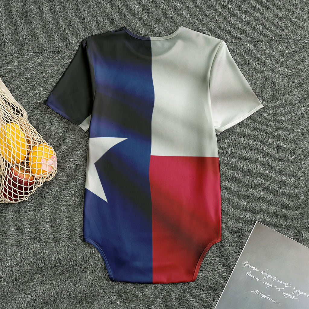 Flag Of Texas Print Men's Bodysuit