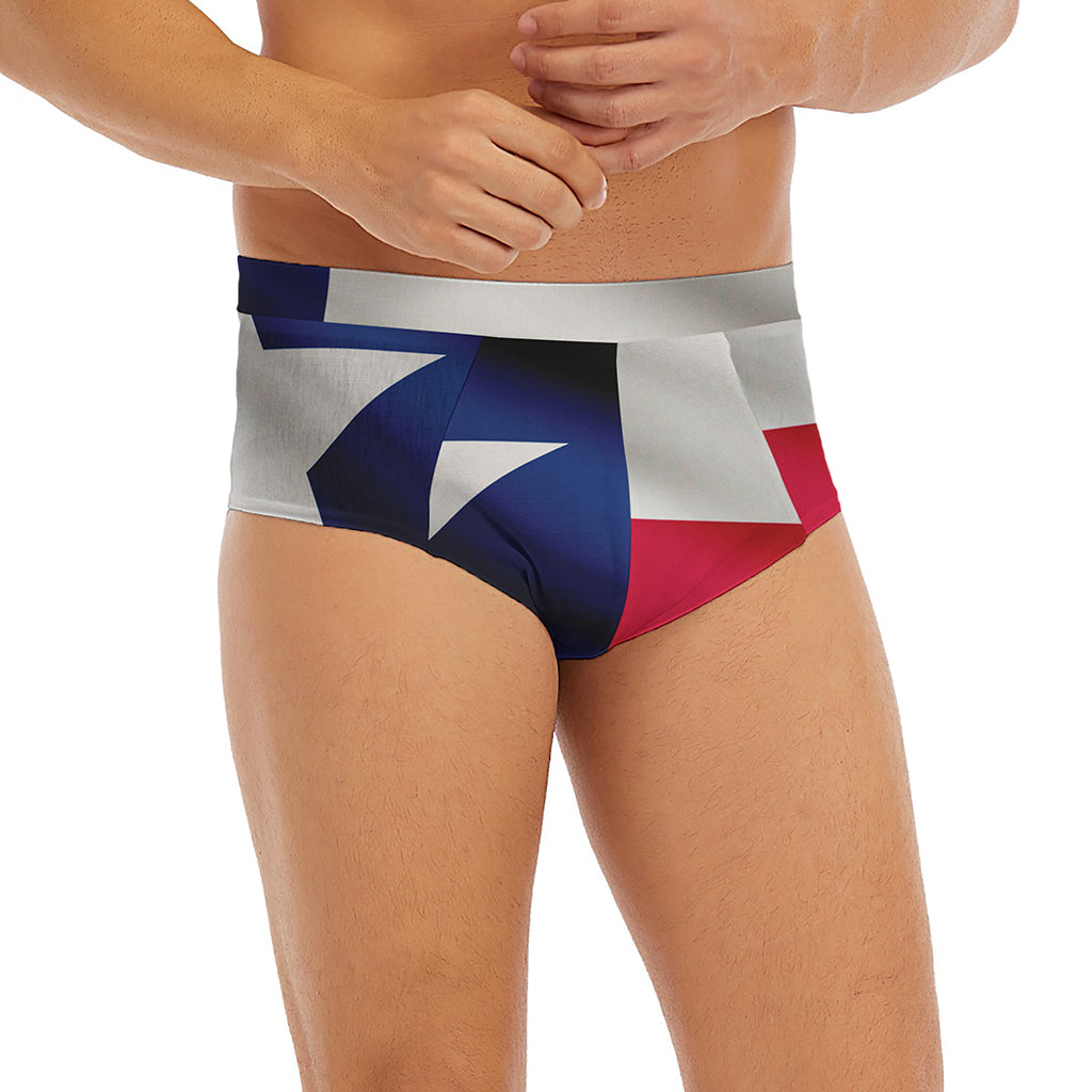 Flag Of Texas Print Men's Briefs
