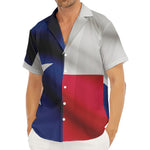 Flag Of Texas Print Men's Deep V-Neck Shirt