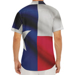 Flag Of Texas Print Men's Deep V-Neck Shirt
