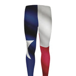 Flag Of Texas Print Men's leggings