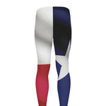 Flag Of Texas Print Men's leggings