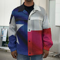 Flag Of Texas Print Men's Shirt Jacket