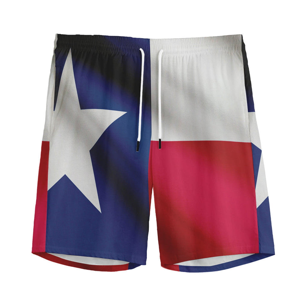 Flag Of Texas Print Men's Sports Shorts