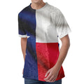 Flag Of Texas Print Men's Velvet T-Shirt