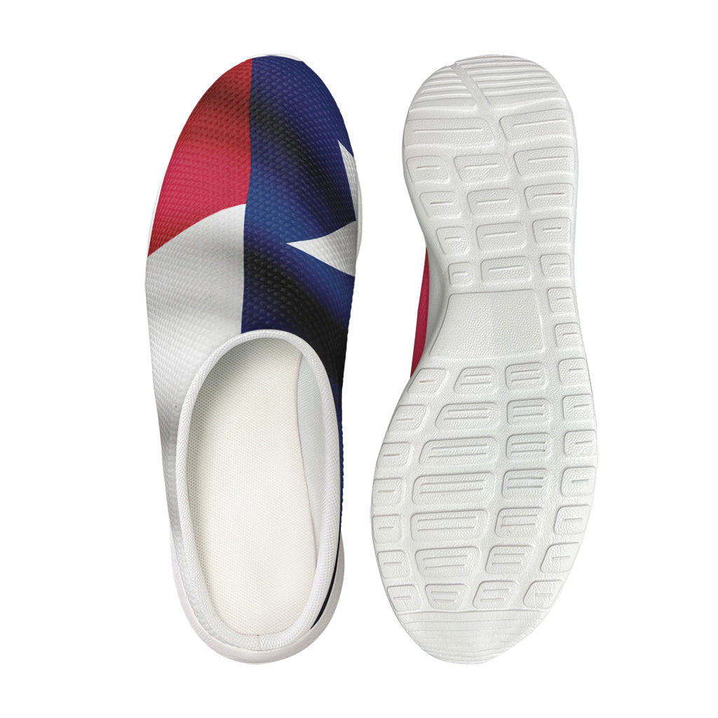 Flag Of Texas Print Mesh Casual Shoes