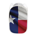 Flag Of Texas Print Mesh Laundry Hamper