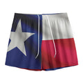 Flag Of Texas Print Mesh Shorts