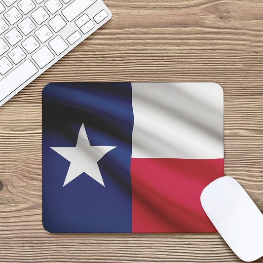 Flag Of Texas Print Mouse Pad