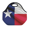 Flag Of Texas Print Neoprene Lunch Bag