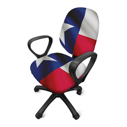 Flag Of Texas Print Office Chair Cover